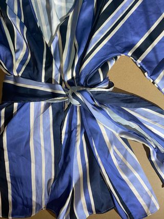 Mono Zara Talla S Rayas Azules