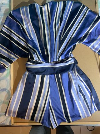 Mono Zara Talla S Rayas Azules