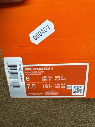 Nike Romaleos 4 Taglia 38.5 Nuove