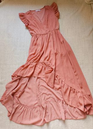 Vintage Dressing Vestido High-Low Boho ,size S/M