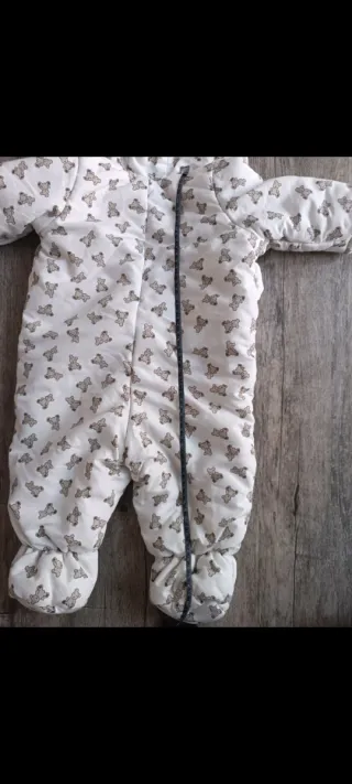 Tuta intera mezza stagione 9 mesi cotone imbottito