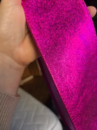 Cintura fucsia con interno scamosciato