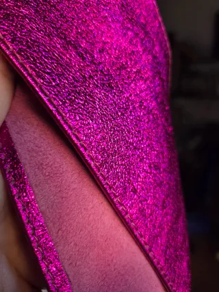 Cintura fucsia con interno scamosciato