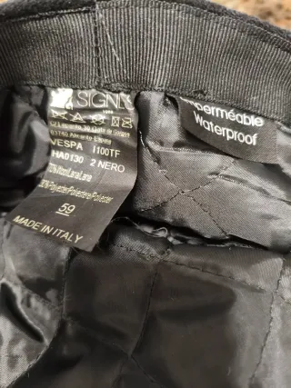 Gorra de plato Signes Negra Talla 59