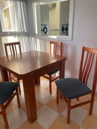 Muebles de salón madera y cristal