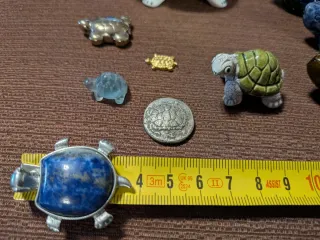 Lote de 10 figuras de tortugas decorativas