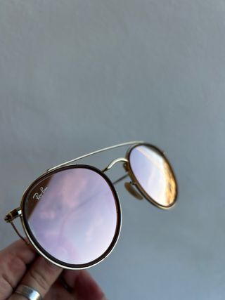 Ray-Ban Gafas de Sol Redondas Doble Puente