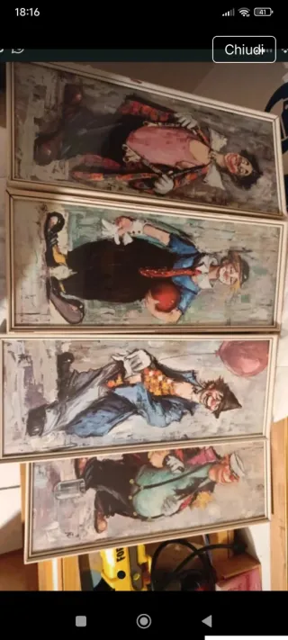 Quadretti con pagliacci