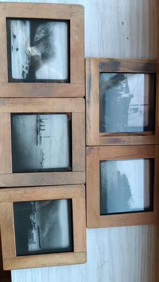 Diapositivas cristal siglo XIX Barco Hohenzollern