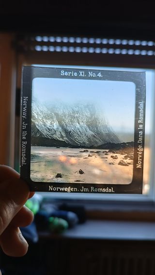 Diapositivas cristal siglo XIX Barco Hohenzollern