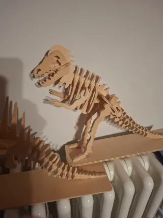 Coppia Dinosauri in Compensato