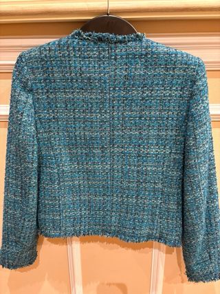Chaqueta Mango Tweed Azul nueva sin estrenar