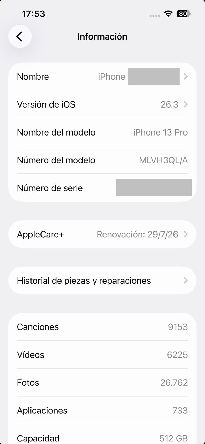 iPhone 13 Pro 512GB Gris | Batería 100% afbeelding 5