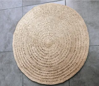 Tappeti ovali in trapillo fatti a mano