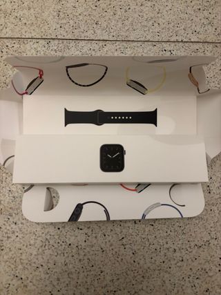 Caja y cargador Apple Watch Series 5 Gris