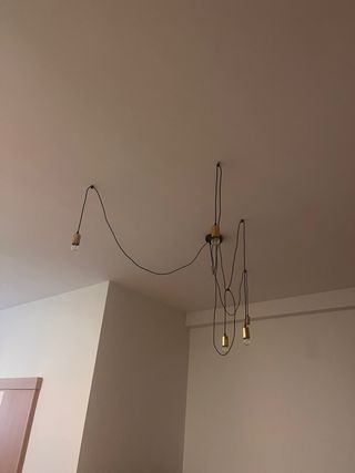 Candeeiros Industriais Preto e Dourado