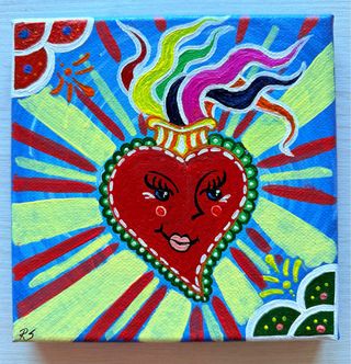 DIPINTO “CUORE POP”