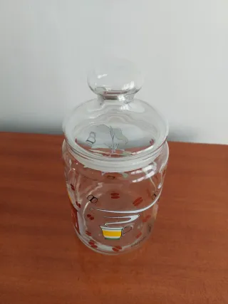 Recipiente de vidrio para café vintage