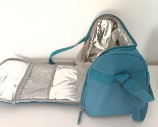 Lancheira Totto Azul e Amarela