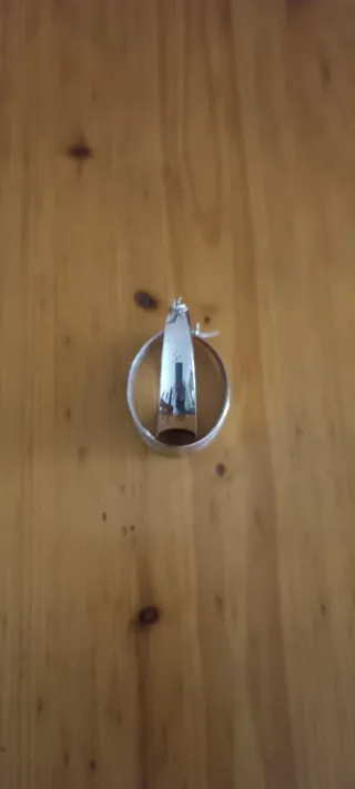 Aros plata gruesos 4,5cm largo,3,5cm ancho,1cm