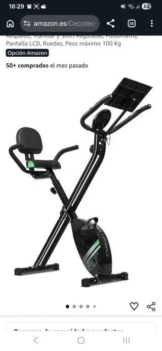 Bicicleta Estática Cecotec Fit Pro