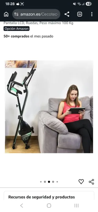 Bicicleta Estática Cecotec Fit Pro