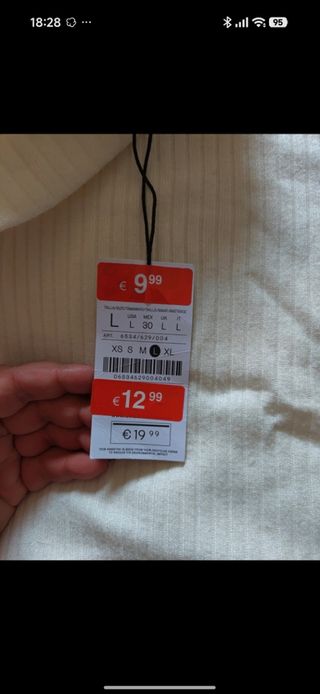 Jersey Stradivarius Beige Talla L