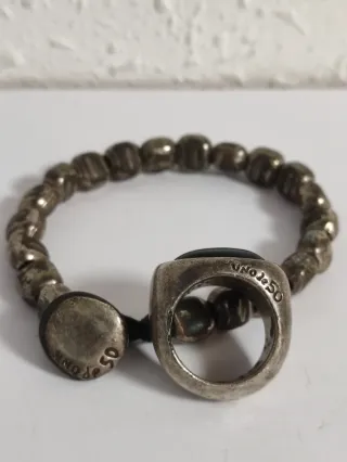 Lote Pulsera y Anillo Plata Negra