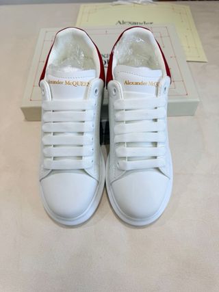 Zapatillas Alexander McQueen Mujer Blancas Rojas