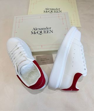 Zapatillas Alexander McQueen Mujer Blancas Rojas