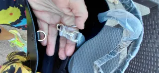 Bolso Versace Negro con Pañuelo Dorado