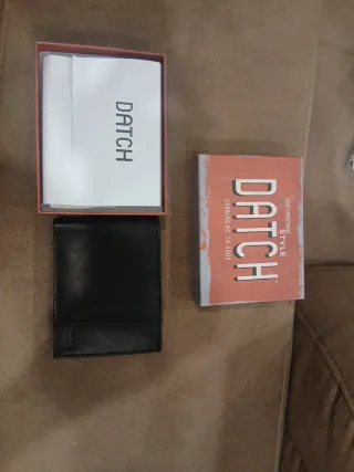 Portafoglio Datch Uomo Vera Pelle Nero