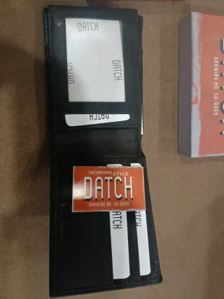 Portafoglio Datch Uomo Vera Pelle Nero