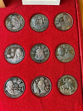 Colección 18 Monedas Plata Regiones España
