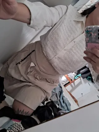 Camisa Vintage Blanca/Crema Talla 5xl