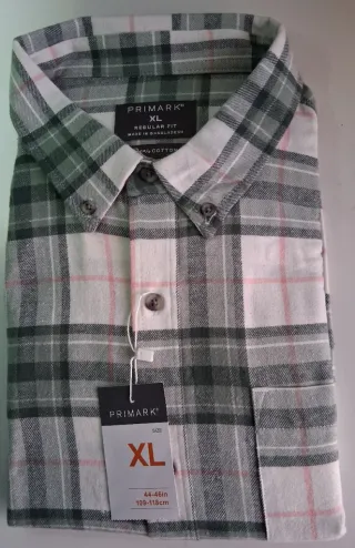 CAMISA CUADROS GRISES.