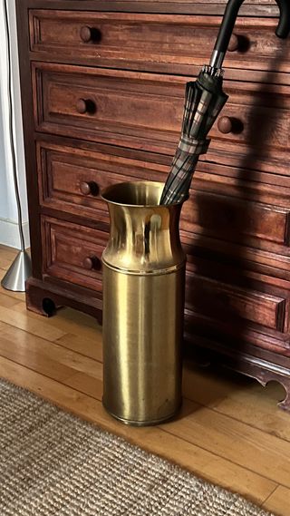 Paragüero Vintage Latón Dorado