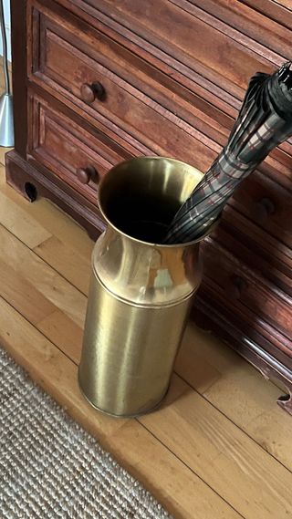 Paragüero Vintage Latón Dorado