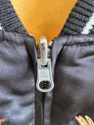 Corteiz Satin Reversible Jacket 'Black/Yellow'