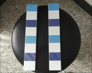 Cenefa decorativa azul (6 unidades)