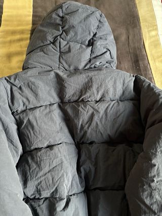 Abrigo plumífero CHICA SIN ENTRENAR negro T. 13-14