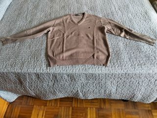 Jersey hombre azul y gris