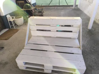 2 Sofás de Palets Blanco