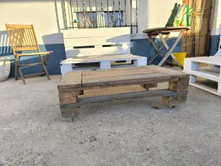 2 Sofás de Palets Blanco