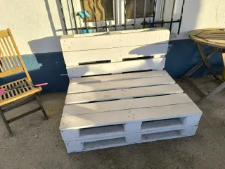 2 Sofás de Palets Blanco