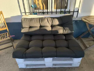 2 Sofás de Palets Blanco