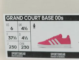 Adidas Gran Court Donna Fucsia Tg 37.5