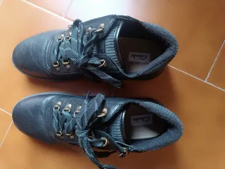 Botines negros piel con cremallera y cordones