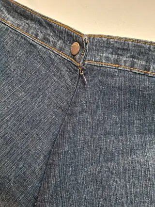 Falda Jean Mini con Bordado