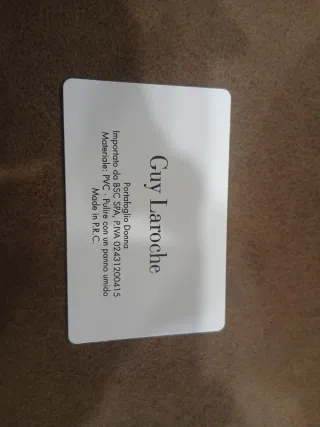 Portafoglio donna Guy Laroche blu scuro nuovo